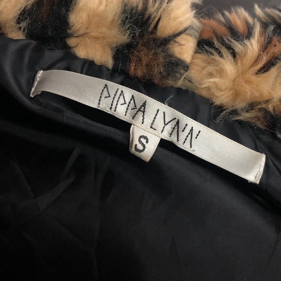 🚫SOLD•D🅿️🅾️P🚫 Pippa Lynn Black & Leopard Print Coat - Picture 6 of 8